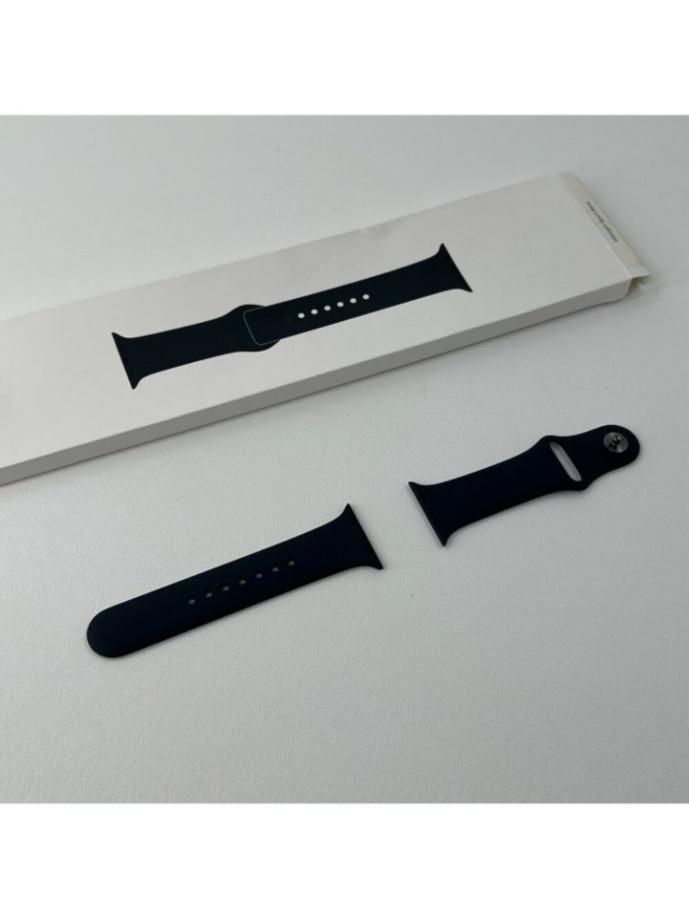 Apple Watch Sport Band 41mm S/M Graphite Stainless Pin Fluoroelastomer Midnight - Picture 2 of 14